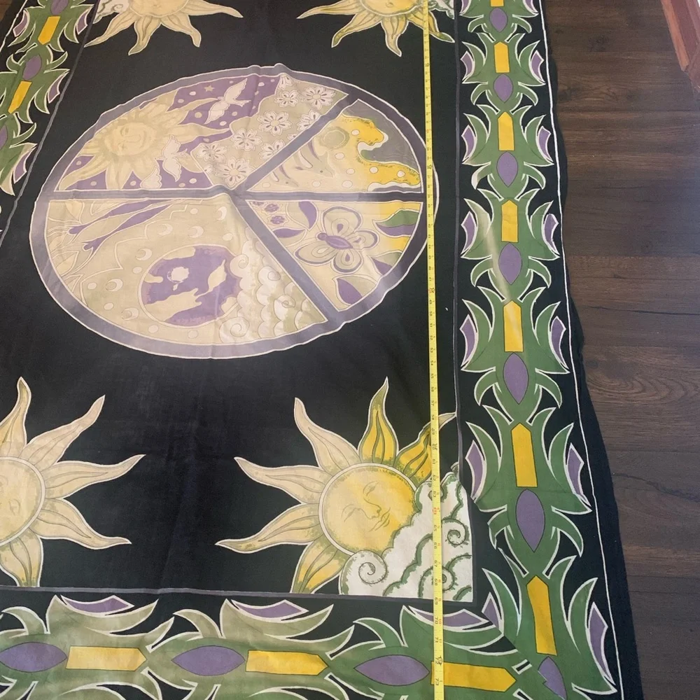 Dan Morris Gypsy Rose Tapestry 2002 Vintage Large Wall Hanging